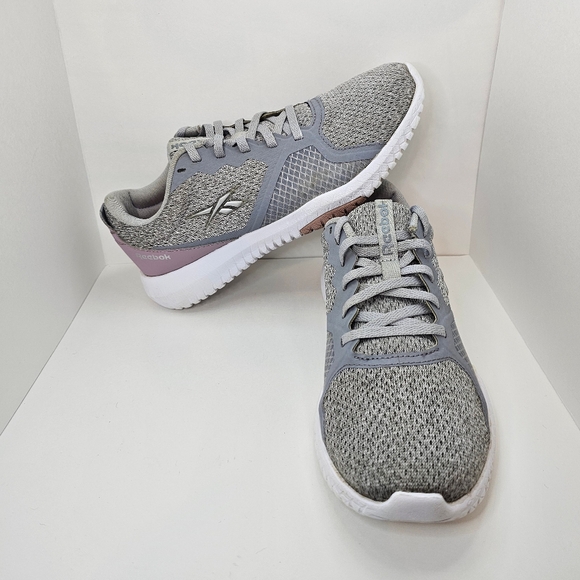 Reebok Flexagon Force Gray Running Shoes - US Women's Size 7 - Picture 1 of 8